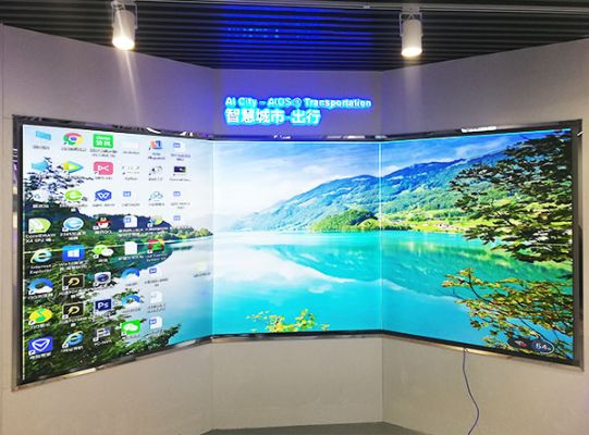 弧形無縫拼接屏該如何安裝？