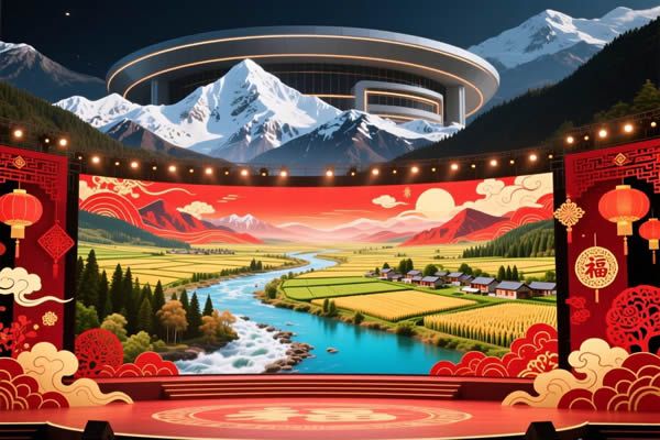 2026春晚分會場科技賦能，LED屏勾勒山河新春畫卷