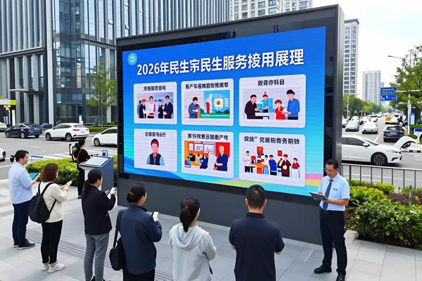 2026民生政策落地，LED顯示屏助力公共服務(wù)提質(zhì)增效