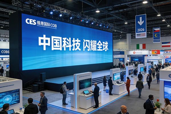 AI主導(dǎo)2026 CES展，維康COB顯示屏助力中企科技亮相